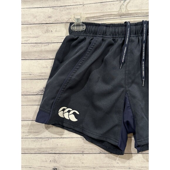 Canterbury of New Zealand Womens Performance Running Shorts Sz M Navy Blue Rugby - Picture 2 of 14